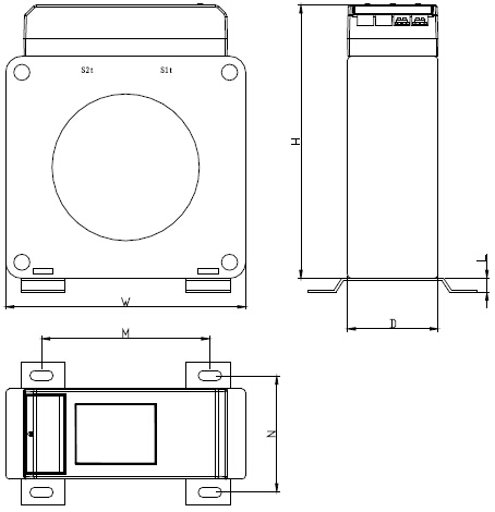 DH-GSTN5300/7探测器传感器外形示意图