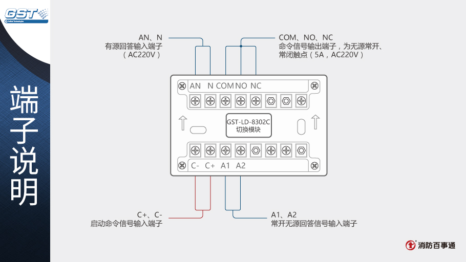 海湾GST-LD-8302C切换模块接线