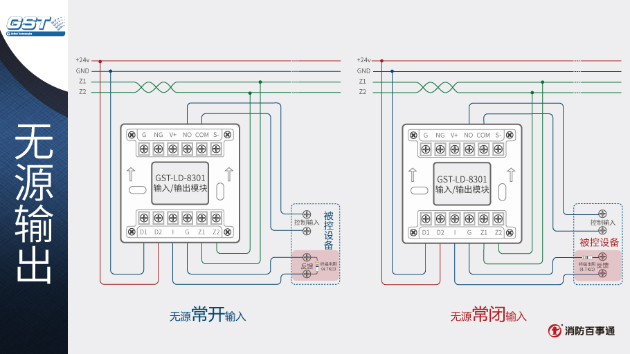 GST-LD-8301输入/输出模块接线